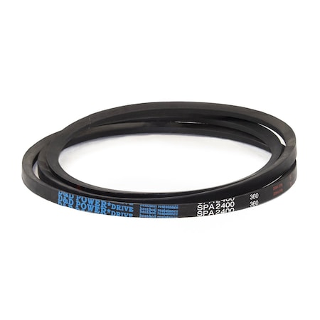 D&D SPA2400 Metric V-Belt, 2400mm Outside Length, 13 mm Top Width, 10 mm Thickness, 1 Ribs SPA2400